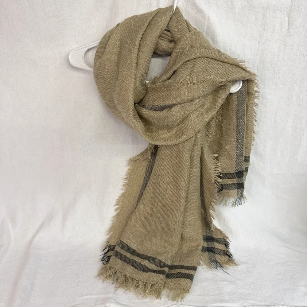 Rustic Western Brown Black Scarf